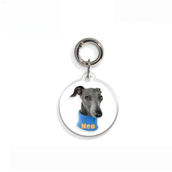 Personalized Portrait Pet ID Tag – Safety Clip Design