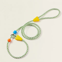 Forest Green Braided Rope Dog Leash – Shock Absorbing
